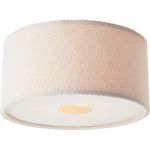 Brilliant Teddy Deckenleuchte Metall Textil Beige | 450mm - Geeignet für 3x E27