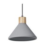 Ledvance Decor Beton/Stahl/Holz Pendelleuchte 220 Dunkel Grau | Geeignet für E27