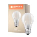 Ledvance Classic LED E27 Birne Fadenlampe Matt 6.5W 806lm - 840 Kaltweiß | Ersatz für 60W