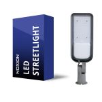 Noxion Led-Straßenbeleuchtung 100W 12000lm 70x140D - 740 Kaltweiß | IP65 - Lichtsensor - Asymmetrisch