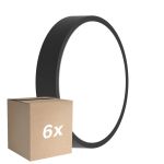 Mehrfachpackung 6x Ledvance LED-Wand- und Deckenleuchte Rund Schwarz 10W 1220lm - 830-840 CCT | 262mm - IP65 - Bewegungs- und Lichtsensor