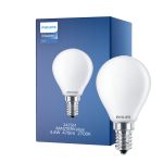 Philips Master Value LED Lustre E14 Kugel Matt 3.4W 470lm - 927 Extra Warmweiß | Höchste Farbwiedergabe - Dimmbar - Ersatz für 40W
