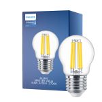 Philips Master Value LED Lustre E27 Kugel Fadenlampe Klar 3.4W 470lm - 927 Extra Warmweiß | Höchste Farbwiedergabe - Dimmbar - Ersatz für 40W