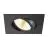 SLV New Tria 68 Spot Aluminium Schwarz Quadrat 11W 700lm 38D - 918-930 Dim To Warm | Ausschnitt 68mm - Höchste Farbwiedergabe