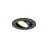 SLV New Tria 45 Spot Aluminium Schwarz Rund 4W 360lm 24D - 930 Warmweiß | Ausschnitt 45mm -  Höchste Farbwiedergabe