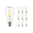Mehrfachpackung 10x Noxion Lucent LED E27 Birne Fadenlampe Klar 4W 470lm - 827 Extra Warmweiß | Ersatz für 40W