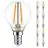 Mehrfachpackung 10x Noxion Lucent LED E14 Kugel Fadenlampe Klar 2.5W 250lm - 827 Extra Warmweiß | Ersatz für 25W