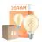 Mehrfachpackung 4x Osram Vintage 1906 LED E27 Globe Fadenlampe Twist Gold 8W 806lm - 922 Extra Warmweiß | Höchste Farbwiedergabe - Dimmbar - Ersatz Für 60W