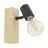 Eglo Wandleuchte Townshend 3 Holz Stahl Schwarz | IP20 - Geeignet für 1x E27