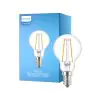Philips Corepro LED Lustre E14 Kugel Fadenlampe Klar 2W 250lm - 827 Extra Warmweiß | Ersatz für 25W