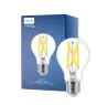 Philips Master LED E27 Birne Fadenlampe Klar 7.2W 1055lm - 922-927 Dim To Warm | Höchste Farbwiedergabe - Dimmbar - Ersatz Für 75W