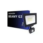 Noxion LED-Scheinwerfer Beamy G3 30W 3300lm 110D - 840 Kaltweiß | IP44 - Bewegungs- und Lichtsensor - Symmetrisch