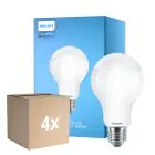 Mehrfachpackung 4x Philips Corepro LED Glühbirne E27 Birne Matt 17.5W 2452lm - 865 Tageslichtweiß | Ersatz Für 150W