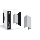 D'Lite Wandleuchte Aurora Aluminium Silber Up & Down 6.5W 500lm - 830-840 CCT | IP54