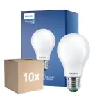 Mehrfachpackung 10x Philips MASTER LED Glühbirne Ultra Efficient E27 Birne Matt 7.3W 1535lm - 830 Warmweiß | Ersatz Für 100W