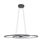 Eglo Pendelleuchte Gianella Stahl Schwarz 38W 4400lm - 830 Warmweiß | Dimmbar
