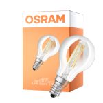 Osram Classic LED E14 Boule Filament Claire 5.5W 806lm - 827 Blanc Très Chaud | Dimmable - Équivalent 60W