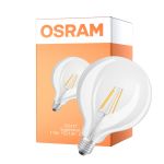 Osram LED Superstar E27 Globe G125 Filament Claire 11W 1521lm - 927 Blanc Très Chaud | Meilleur Rendu Des Couleurs - Équivalent 100W