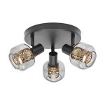 Ledvance LED Decor Spot Firefly Acier Circulaire Noir 8.4W 750lm - 827 Blanc Très Chaud | Dimmable