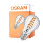 Osram Classic LED E27 Poire Filament Claire 7.3W 806lm - 827 Blanc Très Chaud | Détecteur De Mouvement Et De Lumière - Équivalent 60W