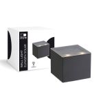 D'Lite Applique Murale Elingen Solar Noir Up & Down - 830 Blanc Chaud | IP54