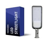 Noxion Éclairage Public LED 150W 18000lm 70x140D - 740 Blanc Froid | IP65 - Détecteur De Lumière - Asymétrique