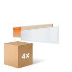 Lot 4x Ledvance Panneau LED Compact Aluminium Blanc 33W 3630lm - 840 Blanc Froid | 120x30cm - UGR < 19