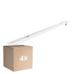 Lot 4x Noxion Réglette Click V2 LED T8 | Convient pour 1x 60cm Tube LED