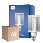Lot 6x Philips TrueForce LED E27 HPL Claire 42W 5700lm 360D - 830 Blanc Chaud | Équivalent 125W