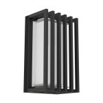 Eglo Applique Murale Genovese Aluminium Noir 10W 1050lm - 865 Lumière Du Jour | IP65 - Détecteur De Mouvement