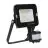 Ledvance Projecteur LED Compact Noir 10W 900lm 100D - 830 Blanc Chaud | IP65 - Symétrique - Détecteur de mouvement et de lumière