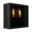 Eglo Applique Murale Alamonte Smoke Acier Noir | IP44 - Convient pour 1x E27