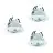 Lot 3x Eglo Spot LED Saliceto-Z Aluminium Blanc 4.7W 440lm - 827-865 Variable Blanc + RGB | 88mm - Diamètre 68mm - IP20 - Zigbee Dimmable