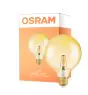 Osram Vintage 1906 LED E27 Globe Filament Dorée 125mm 2.8W 200lm - 824 Blanc Très Chaud | Équivalent 25W