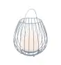 Nordlux Lampe De Chevet Jim To-Go Portable Batterie Métal Gris 3W 300lm - 827 Blanc Très Chaud | 3 Niveaux De Gradation Dimmable 