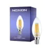 Noxion Lucent LED E14 Bougie Filament Claire 4.5W 470lm - 827 Blanc Très Chaud | Équivalent 40W