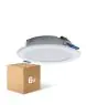 Lot 6x Downlight LED Pan 12W 960lm 840 Blanc Froid | 121mm - Diamètre 100mm