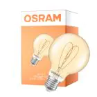 Osram Vintage 1906 LED E27 Globe Filament Dorée 4.9W 470lm - 927 Blanc Très Chaud | Meilleur Rendu Des Couleurs - Dimmable - Équivalent 40W