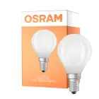 Osram LED Classic LED E14 Poire Filament Dépolie 1.2W 255lm - 840 Blanc Froid | Équivalent 25W