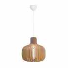 Nordlux Hazo 43 Suspension Luminaire Bois Brun | Convient pour 1x E27