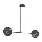 Emibig Suspension Luminaire Xotic Acier Noir | Convient pour 2x E27 - Max 15W