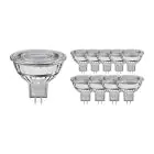 Lot 10x Noxion Spot LED GU5.3 MR16 7.5W 621lm 60D - 840 Blanc Froid | Dimmable - Équivalent 50W