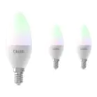 Lot 3x Calex Smart Tuya Wifi E14 Bougie 5W 470lm - 822-840 Variable Blanc | RGBW - Dimmable - Équivalent 40W