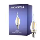 Noxion Lucent LED E14 Flamme Bougie Filament Claire 2.5W 250lm - 827 Blanc Très Chaud | Équivalent 25W