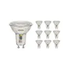 Lot 10x Noxion Spot LED GU10 PAR16 5.5W 560lm 36D - 830 Blanc Chaud | Équivalent 80W