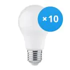 Lot 10x LED ampoule E27 Poire Dépolie 4.9W 470lm - 830 Blanc Chaud | Équivalent 40W