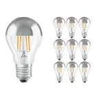 Lot 10x Osram CLASSIC LED E27 Poire Filament Claire 6.5W 650lm - 827 Blanc Très Chaud | Équivalent 50W