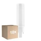 Lot 10x Ledvance Dulux-D LED 6W - 840 Blanc Froid | 4-Pins - Équivalent 13W