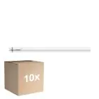 Lot 10x Philips MASTER LED T8 (EM/Direct 230V) Ultra Output 20W 3400lm - 830 Blanc Chaud | 150cm - Équivalent 58W