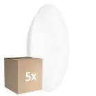 Lot 5x Ledvance Hublot LED Surface CIRCULAR 500 PS Acier Blanc 42W 3500lm - 840 Blanc Froid | IP44